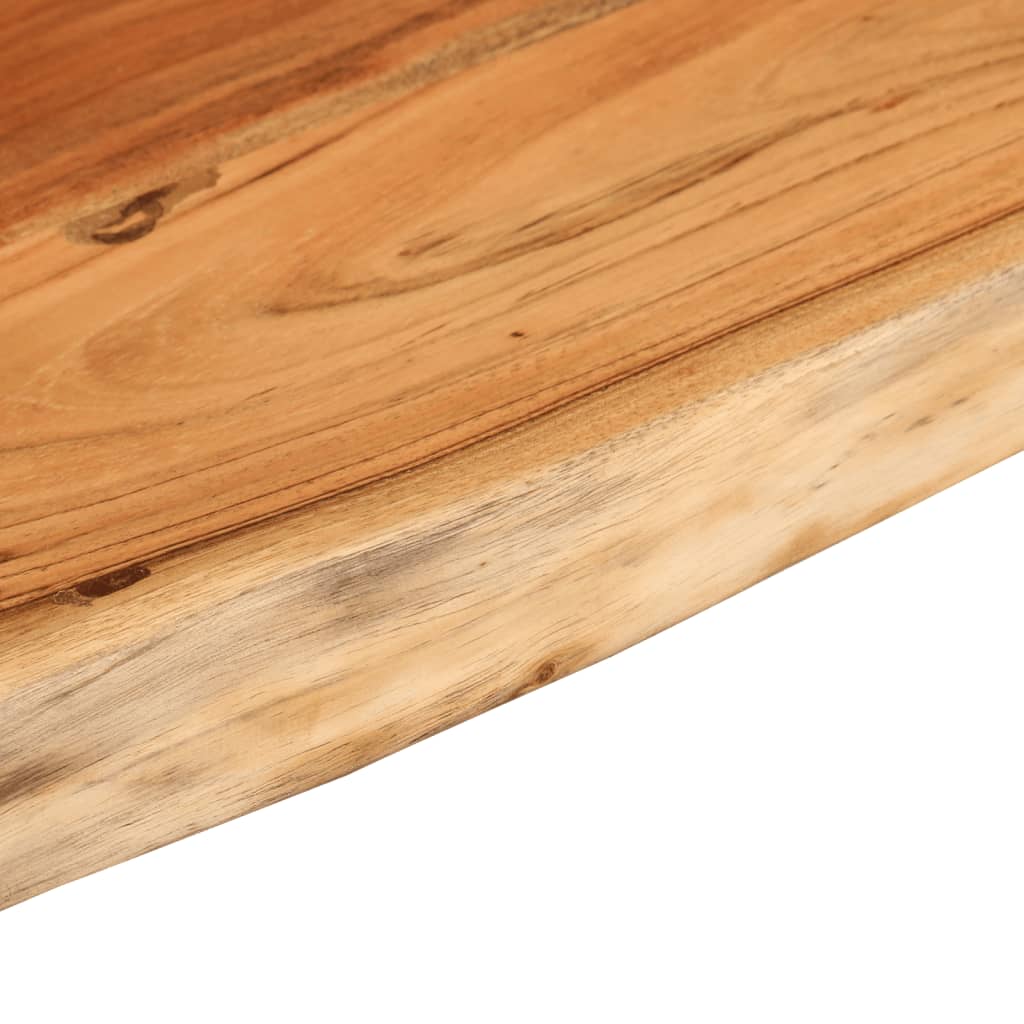 Mensola Muro 120x30x3,8cm Rettangolare Legno Acacia Bordi Vivi | homemem39