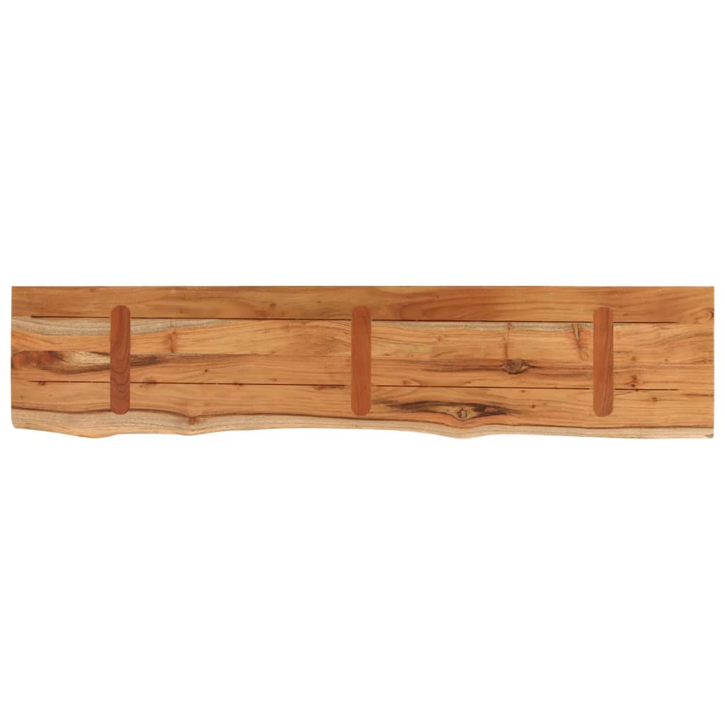Piano Tavolo 160x30x3,8 cm Rettangolare Legno Acacia Bordi Vivi | homemem39