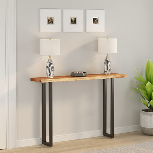 Piano Tavolo 160x30x3,8 cm Rettangolare Legno Acacia Bordi Vivi | homemem39