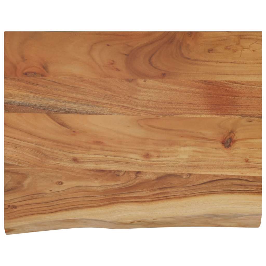 Mensola a Muro 50x40x3,8cm Rettangolare Legno Acacia Bordi Vivi | homemem39