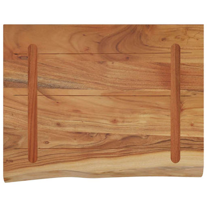 Mensola a Muro 50x40x3,8cm Rettangolare Legno Acacia Bordi Vivi | homemem39