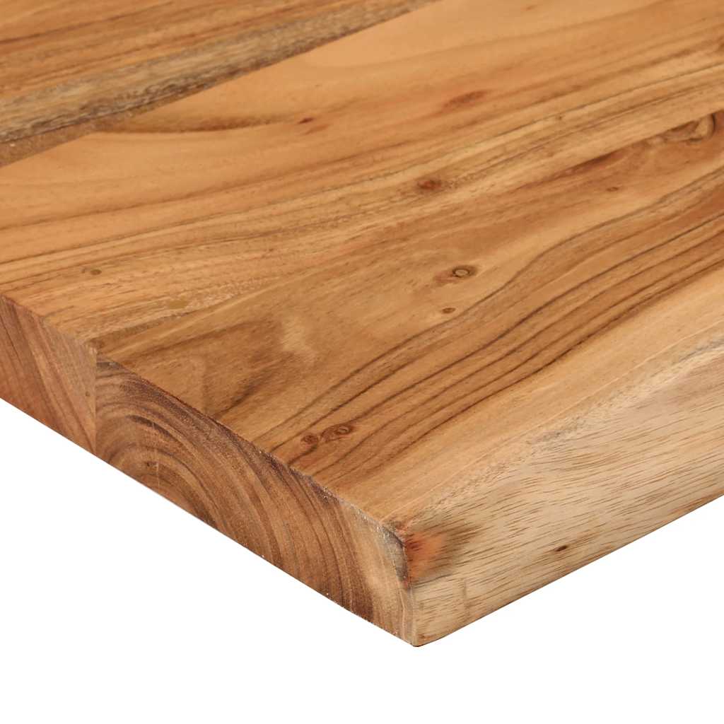 Mensola a Muro 50x40x3,8cm Rettangolare Legno Acacia Bordi Vivi | homemem39