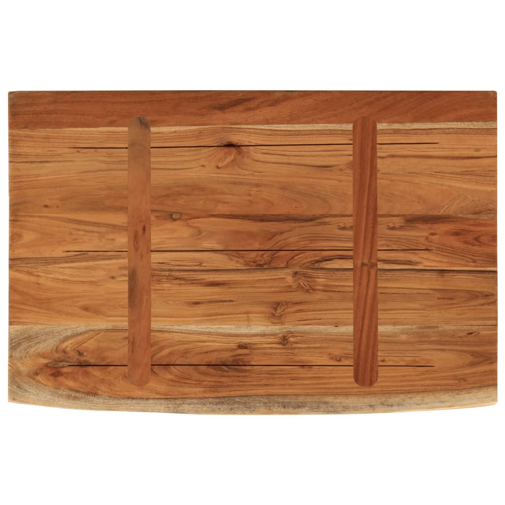 Mensola a Muro 60x40x3,8cm Rettangolare Legno Acacia Bordi Vivi | homemem39
