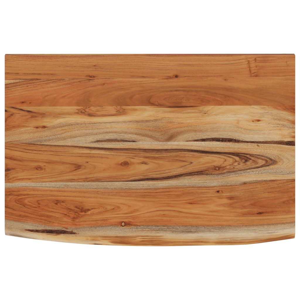 Mensola a Muro 70x40x3,8cm Rettangolare Legno Acacia Bordi Vivi | homemem39
