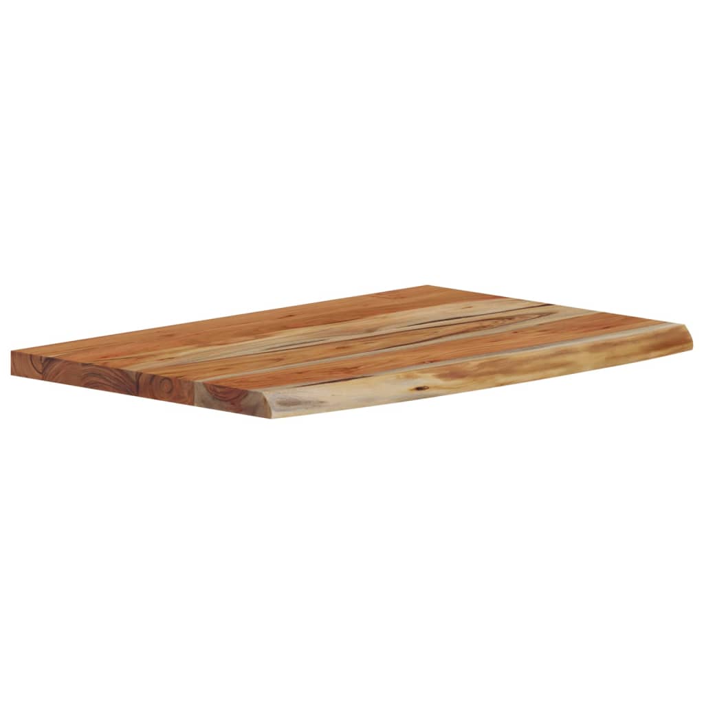 Mensola a Muro 70x40x3,8cm Rettangolare Legno Acacia Bordi Vivi | homemem39