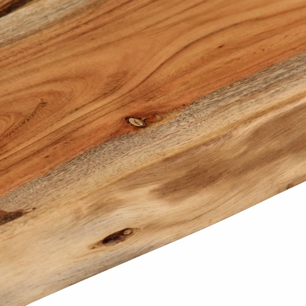 Mensola a Muro 70x40x3,8cm Rettangolare Legno Acacia Bordi Vivi | homemem39