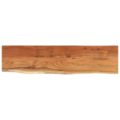 Piano Tavolo 160x40x3,8 cm Rettangolare Legno Acacia Bordi Vivi | homemem39
