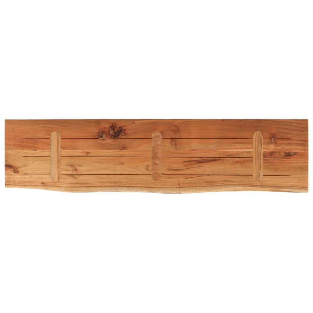 Piano Tavolo 160x40x3,8 cm Rettangolare Legno Acacia Bordi Vivi | homemem39