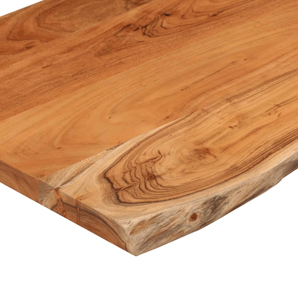 Piano Bagno 90x60x3,8 cm Rettangolare Legno Massello di Acacia | homemem39