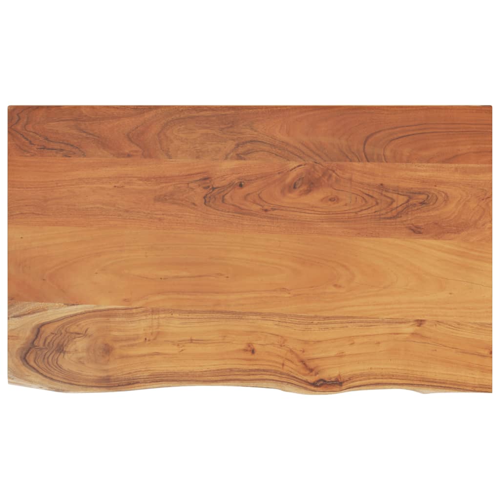 Piano Bagno 100x60x3,8 cm Rettangolare Legno Massello di Acacia | homemem39