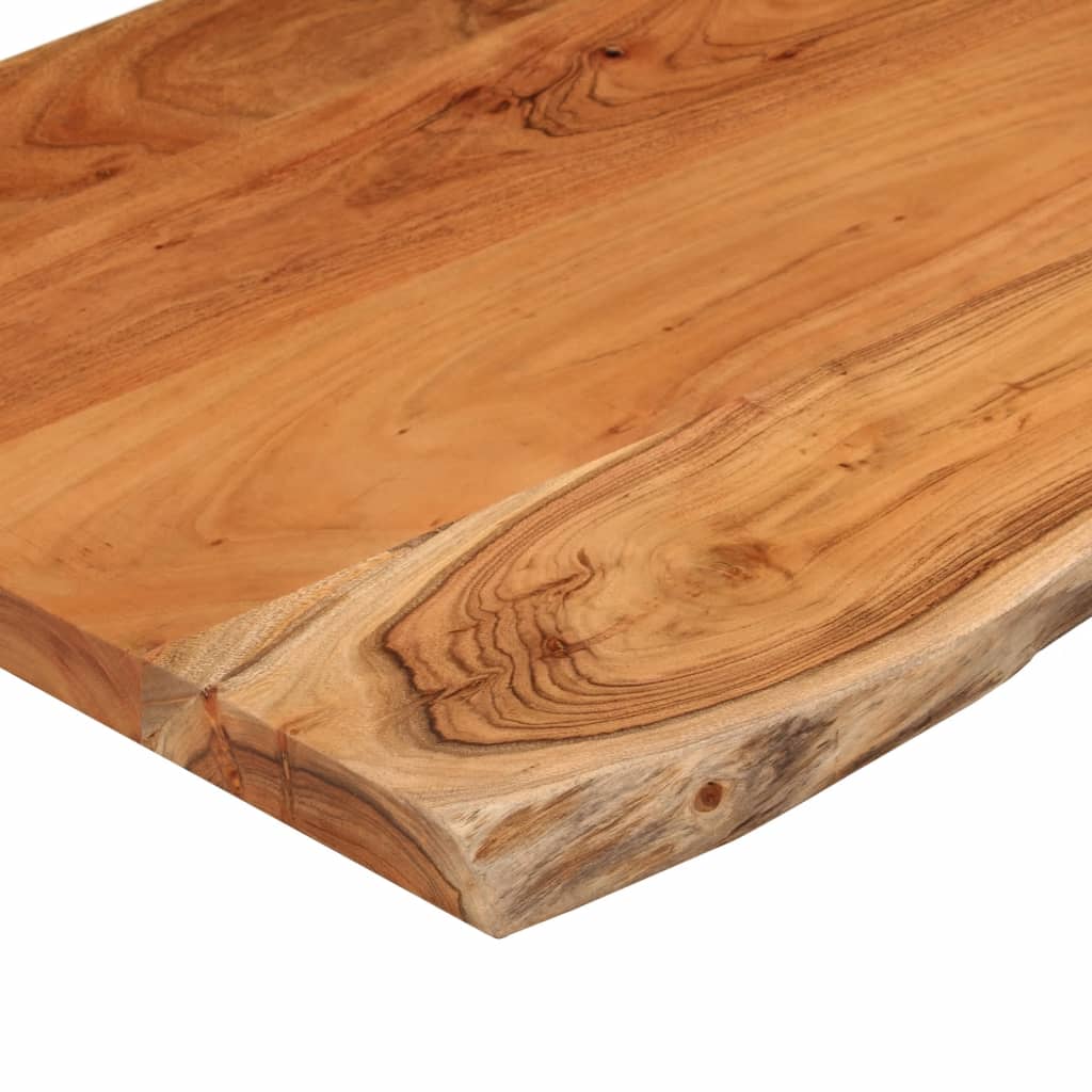 Piano Bagno 100x60x3,8 cm Rettangolare Legno Massello di Acacia | homemem39
