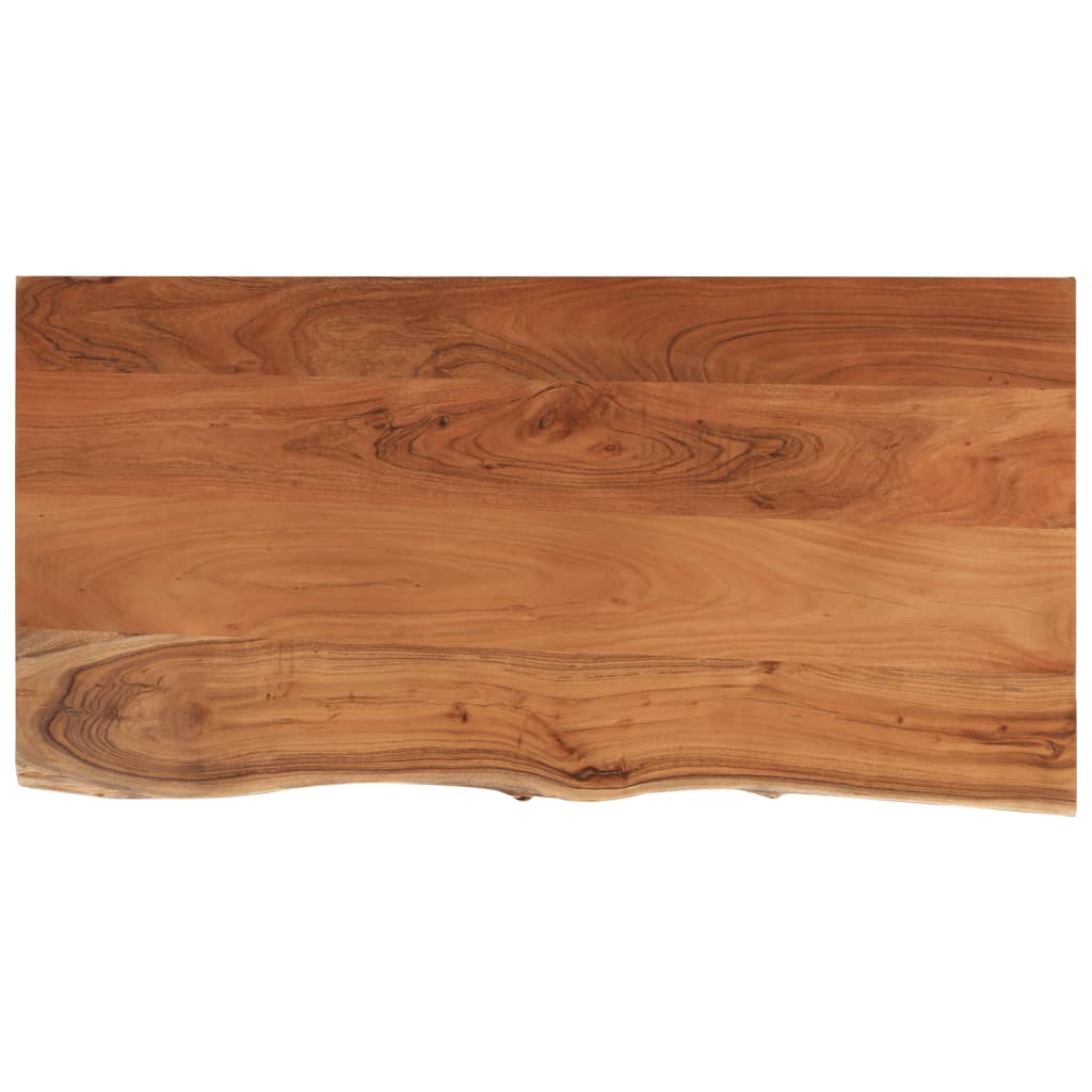 Piano Bagno 120x60x3,8 cm Rettangolare Legno Massello di Acacia | homemem39