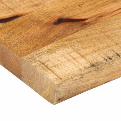 Piano Tavolo 40x30x3,8 cm Bordi Vivi Legno di Mango Grezzo