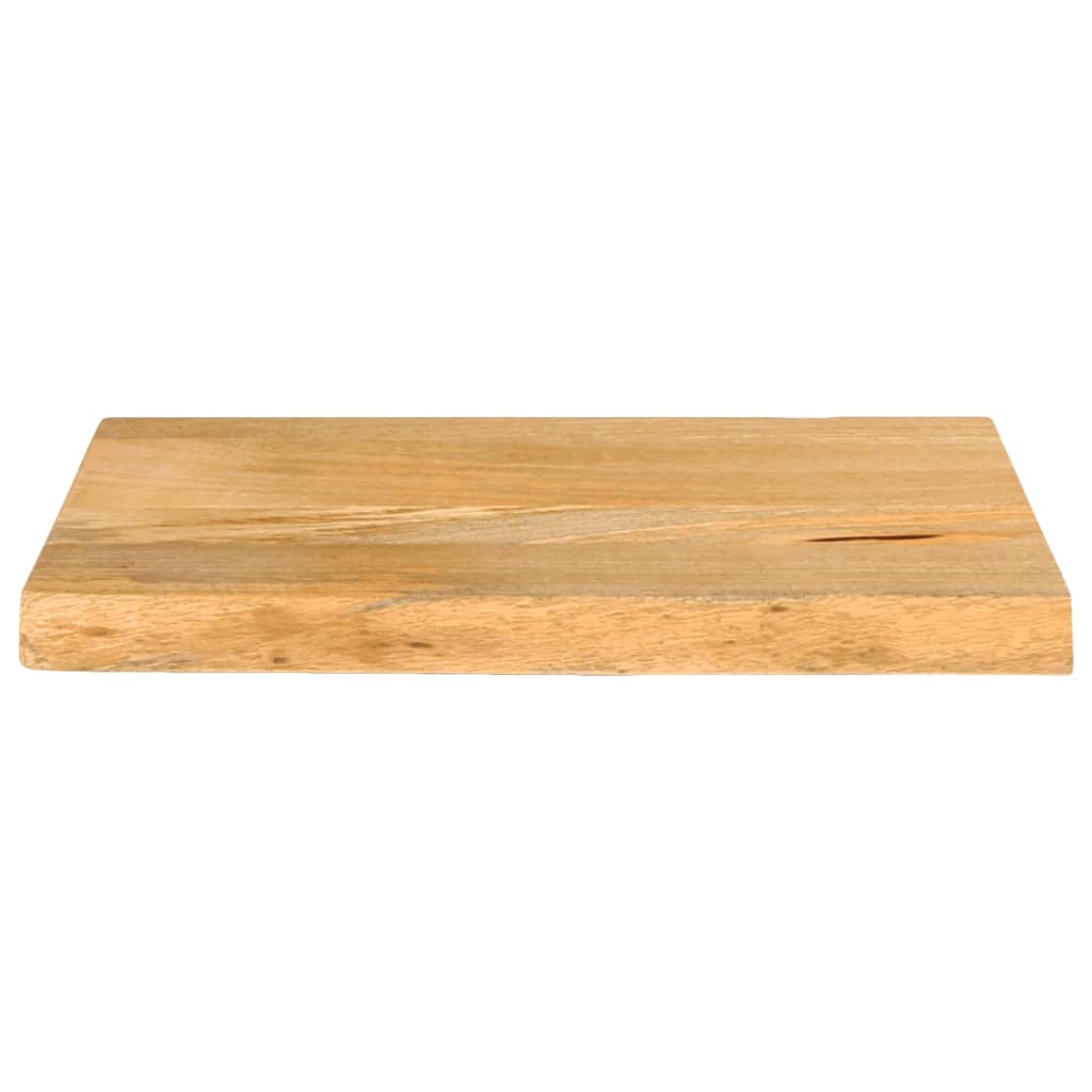 Piano Tavolo Bordi Vivi 50x20x2,5 cm in Legno Massello di Mango