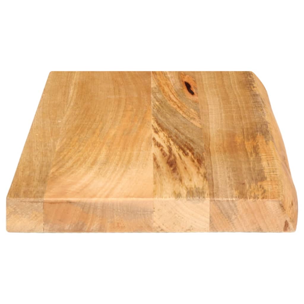Piano Tavolo Bordi Vivi 50x20x2,5 cm in Legno Massello di Mango