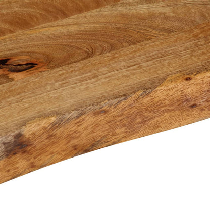 Piano Tavolo Bordi Vivi 50x20x2,5 cm in Legno Massello di Mango