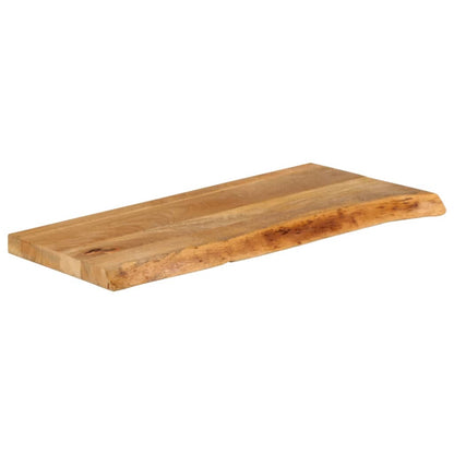 Piano Tavolo Bordi Vivi in Legno Massello di Mango