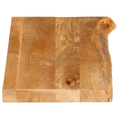 Piano Tavolo Bordi Vivi in Legno Massello di Mango