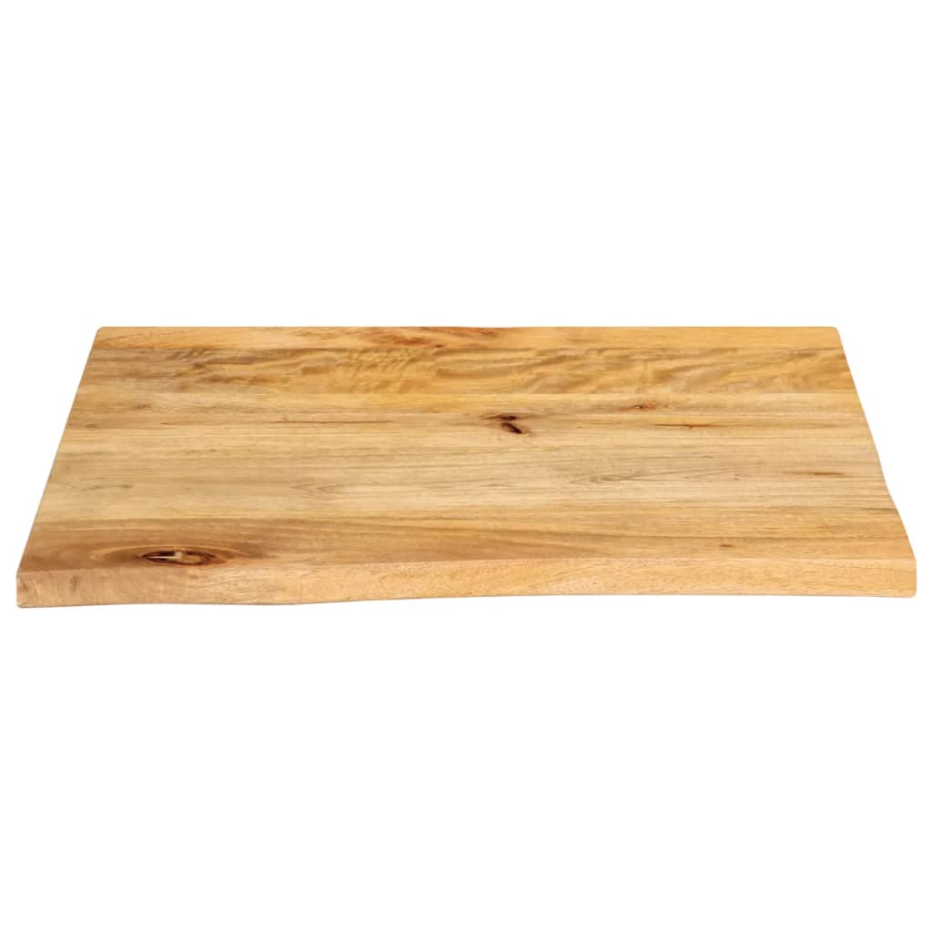 Piano Tavolo Bordi Vivi 40x40x2,5 cm in Legno Massello di Mango | homemem39