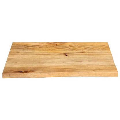 Piano Tavolo Bordi Vivi 40x40x2,5 cm in Legno Massello di Mango | homemem39