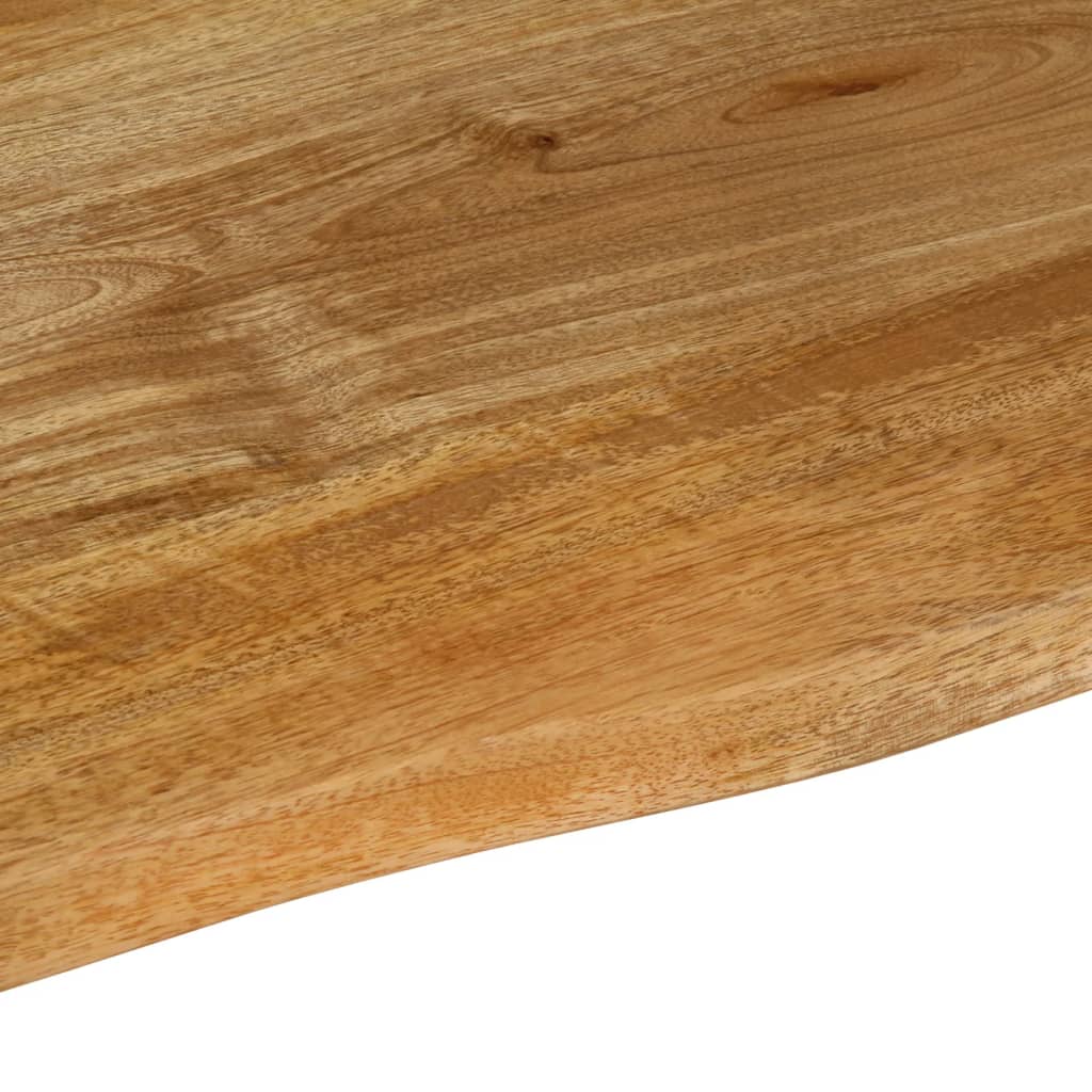 Piano Tavolo Bordi Vivi 40x40x2,5 cm in Legno Massello di Mango | homemem39
