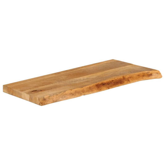 Piano Tavolo Bordi Vivi 70x40x2,5 cm in Legno Massello di Mango | homemem39
