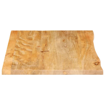 Piano Tavolo Bordi Vivi in Legno Massello di Mango