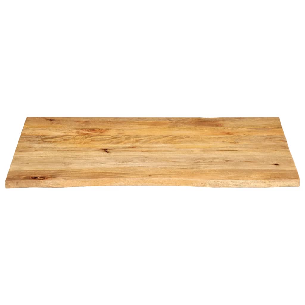 Piano Tavolo Bordi Vivi in Legno Massello di Mango