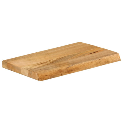 Piano Tavolo Bordi Vivi 50x20x3,8 cm in Legno Massello di Mango