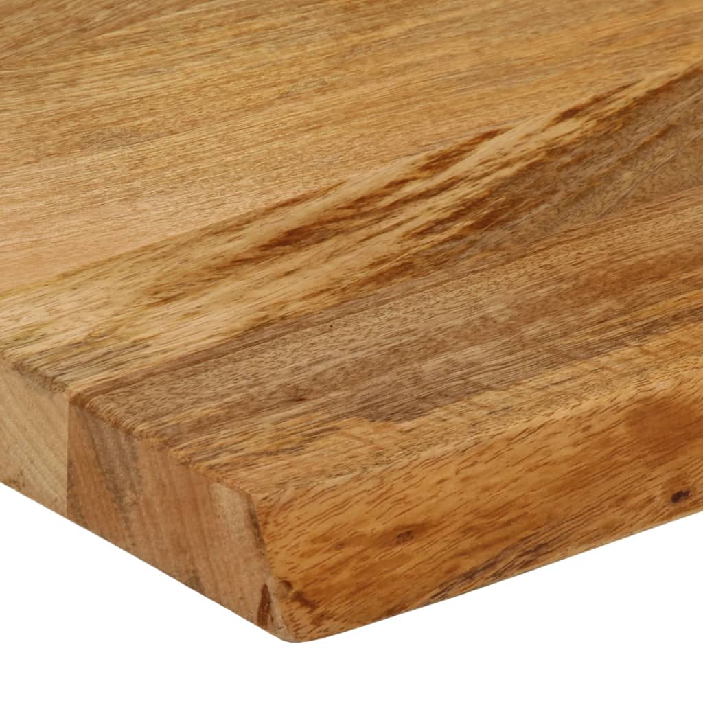Piano Tavolo Bordi Vivi 50x20x3,8 cm in Legno Massello di Mango