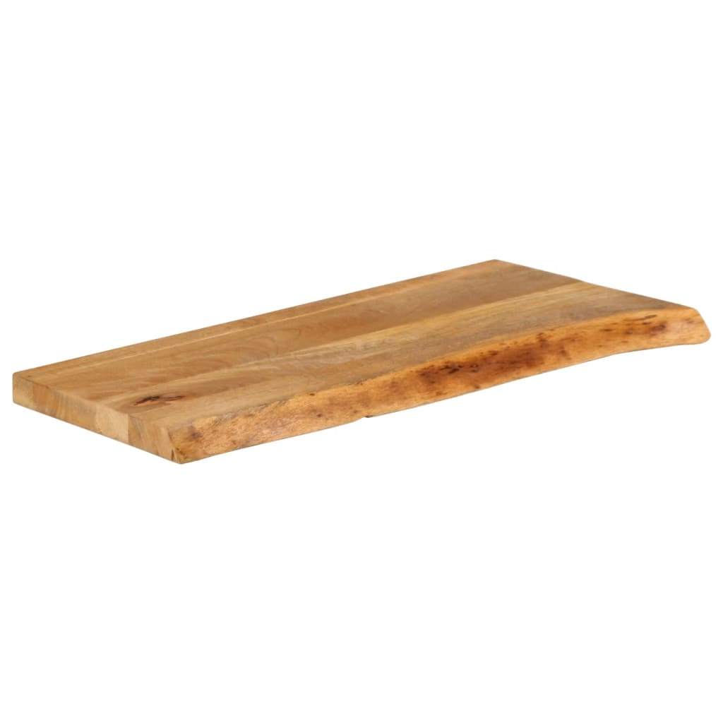 Piano Tavolo Bordi Vivi 70x40x3,8 cm in Legno Massello di Mango | homemem39