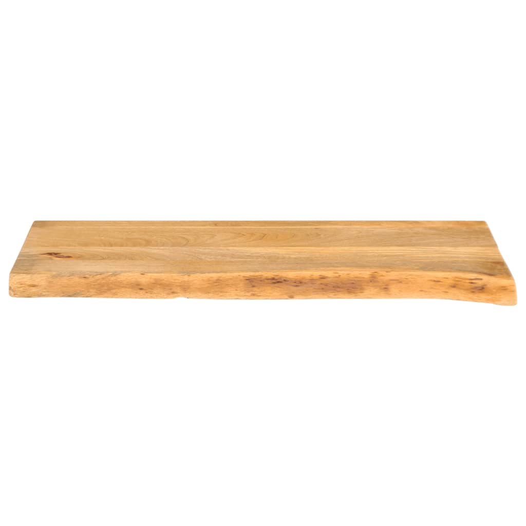 Piano Tavolo Bordi Vivi 90x40x3,8 cm in Legno Massello di Mango | homemem39