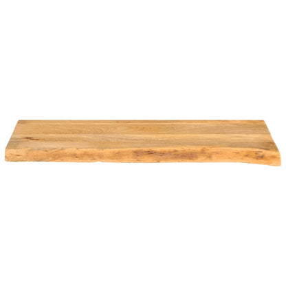 Piano Tavolo Bordi Vivi 90x40x3,8 cm in Legno Massello di Mango | homemem39