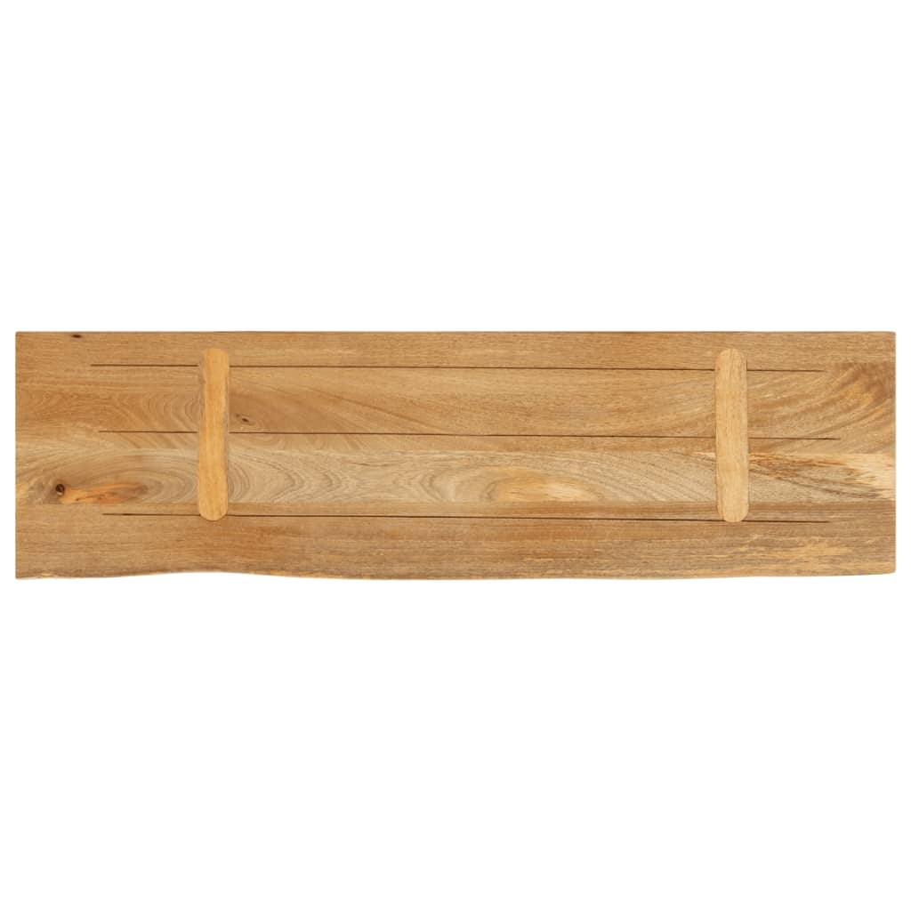 Piano Tavolo Bordi Vivi 100x40x3,8cm in Legno Massello di Mango | homemem39