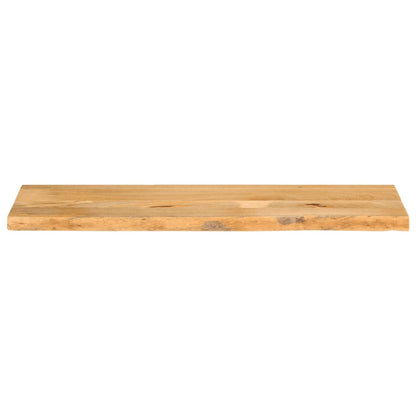 Piano Tavolo Bordi Vivi 110x40x3,8cm in Legno Massello di Mango | homemem39