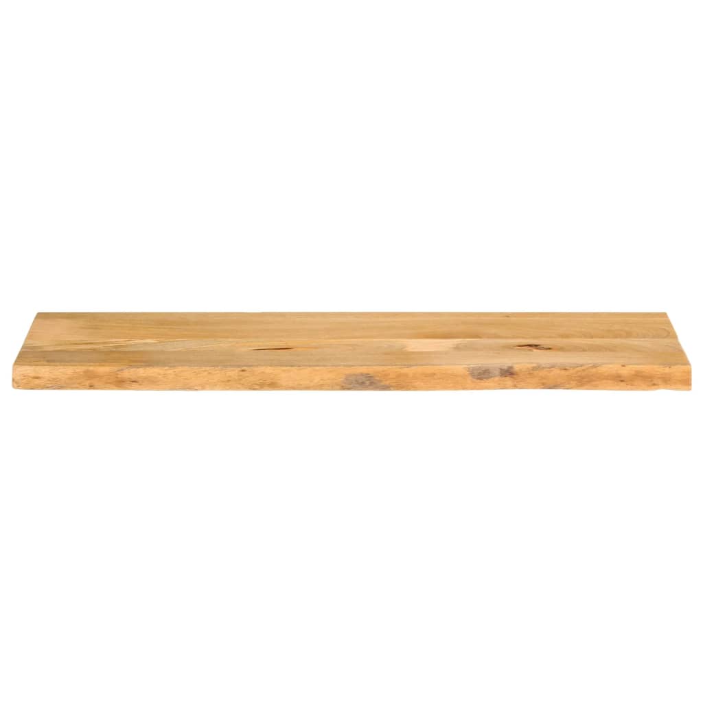 Piano Tavolo Bordi Vivi 120x40x3,8cm in Legno Massello di Mango | homemem39