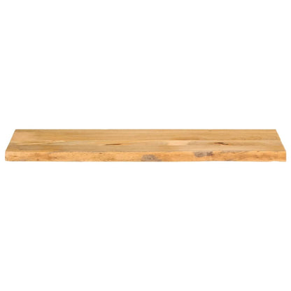 Piano Tavolo Bordi Vivi 120x40x3,8cm in Legno Massello di Mango | homemem39