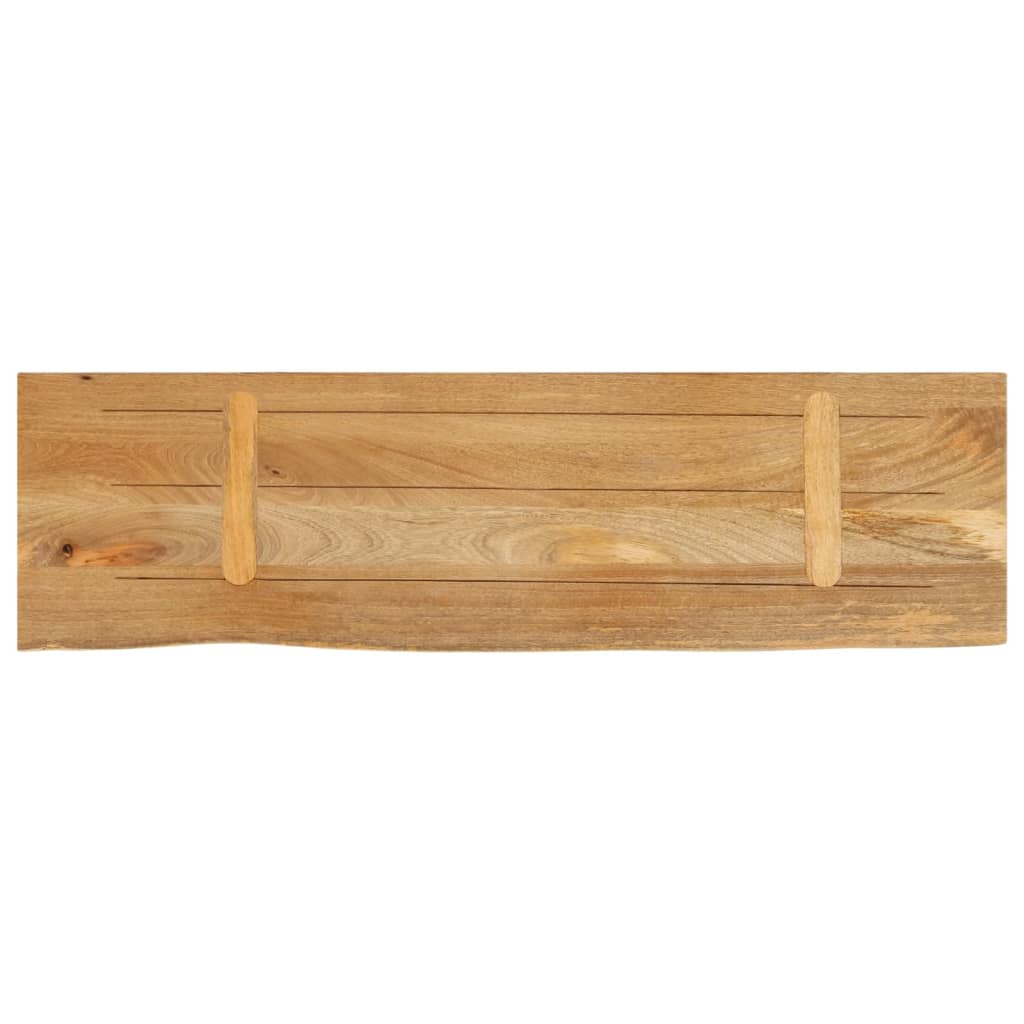 Piano Tavolo Bordi Vivi 120x40x3,8cm in Legno Massello di Mango | homemem39