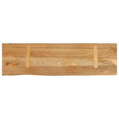 Piano Tavolo Bordi Vivi 120x40x3,8cm in Legno Massello di Mango | homemem39