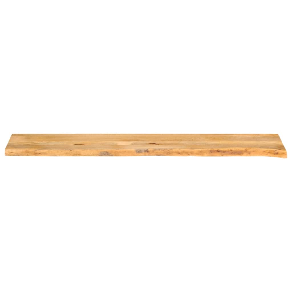 Piano Tavolo Bordi Vivi 160x40x3,8cm in Legno Massello di Mango