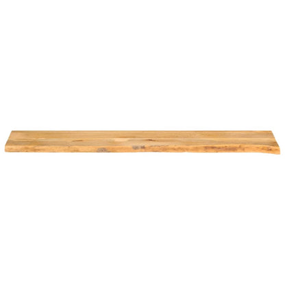 Piano Tavolo Bordi Vivi in Legno Massello di Mango