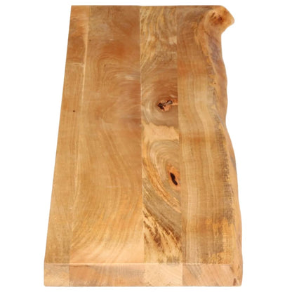 Piano Tavolo Bordi Vivi in Legno Massello di Mango
