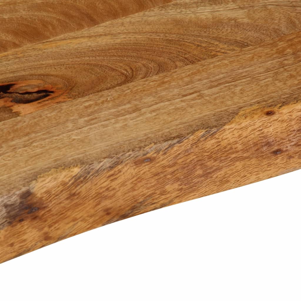 Piano Tavolo Bordi Vivi 160x40x3,8cm in Legno Massello di Mango