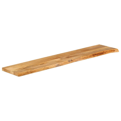 Piano Tavolo Bordi Vivi 180x40x3,8cm in Legno Massello di Mango