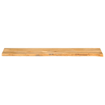 Piano Tavolo Bordi Vivi 180x40x3,8cm in Legno Massello di Mango | homemem39