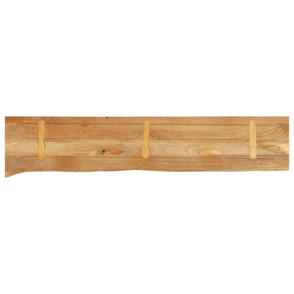 Piano Tavolo Bordi Vivi 180x40x3,8cm in Legno Massello di Mango | homemem39