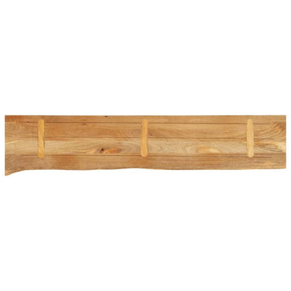 Piano Tavolo Bordi Vivi 180x40x3,8cm in Legno Massello di Mango | homemem39