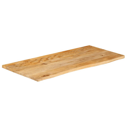 Piano Tavolo Bordi Vivi 110x60x3,8cm in Legno Massello di Mango | homemem39