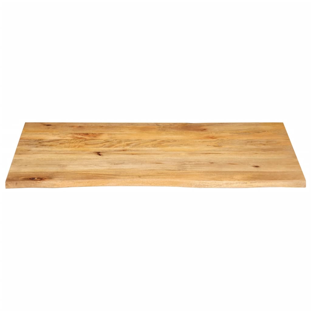 Piano Tavolo Bordi Vivi 110x60x3,8cm in Legno Massello di Mango | homemem39