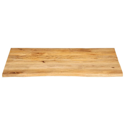 Piano Tavolo Bordi Vivi in Legno Massello di Mango